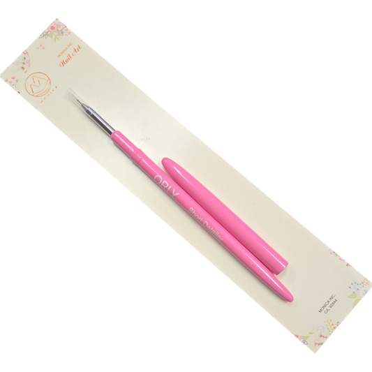 Orly Nail Art Brush Short Detailer Brush Pink Handle #2360006