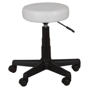 Pedicure Chair Salon Round Stool #808 White