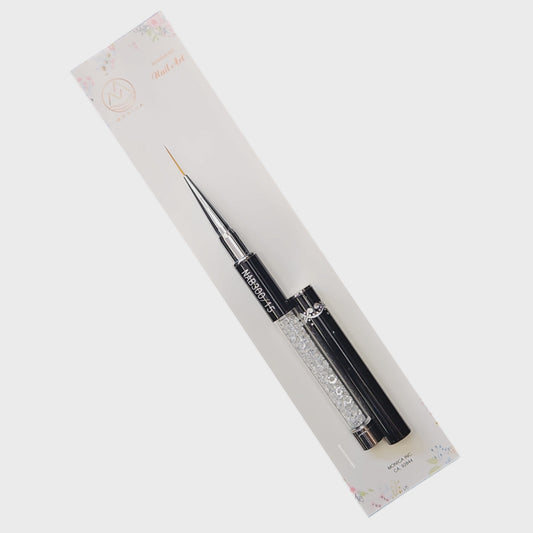 Petal Detail Art Brush15 mm Black Diamond Handle NAB300