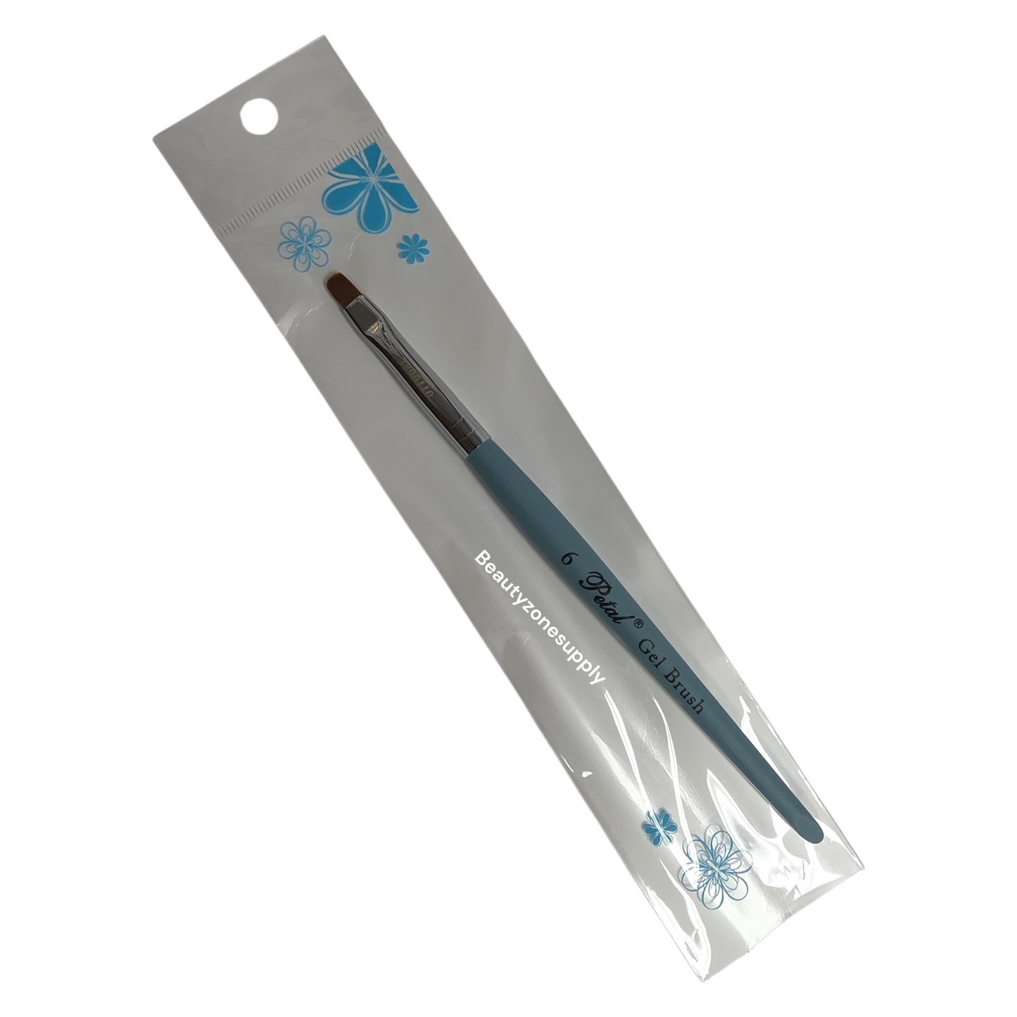Petal gel brush blue handle size 6