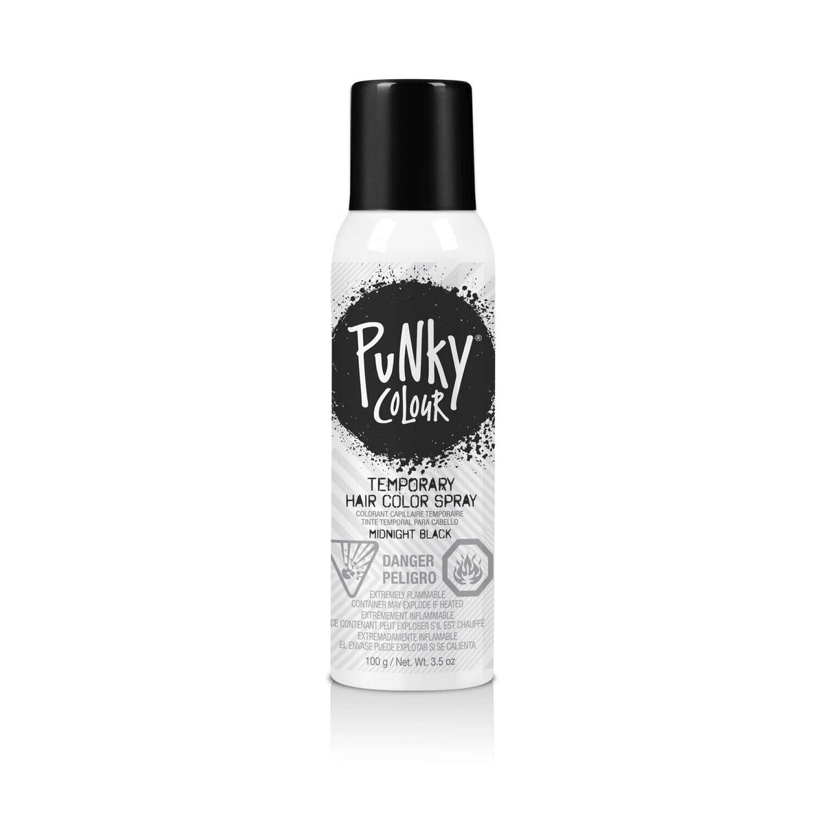Punky Colour Temporary Hair Color Spray Midnight Black 3.5oz #625358