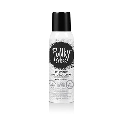 Punky Colour Temporary Hair Color Spray Midnight Black 3.5oz #625358
