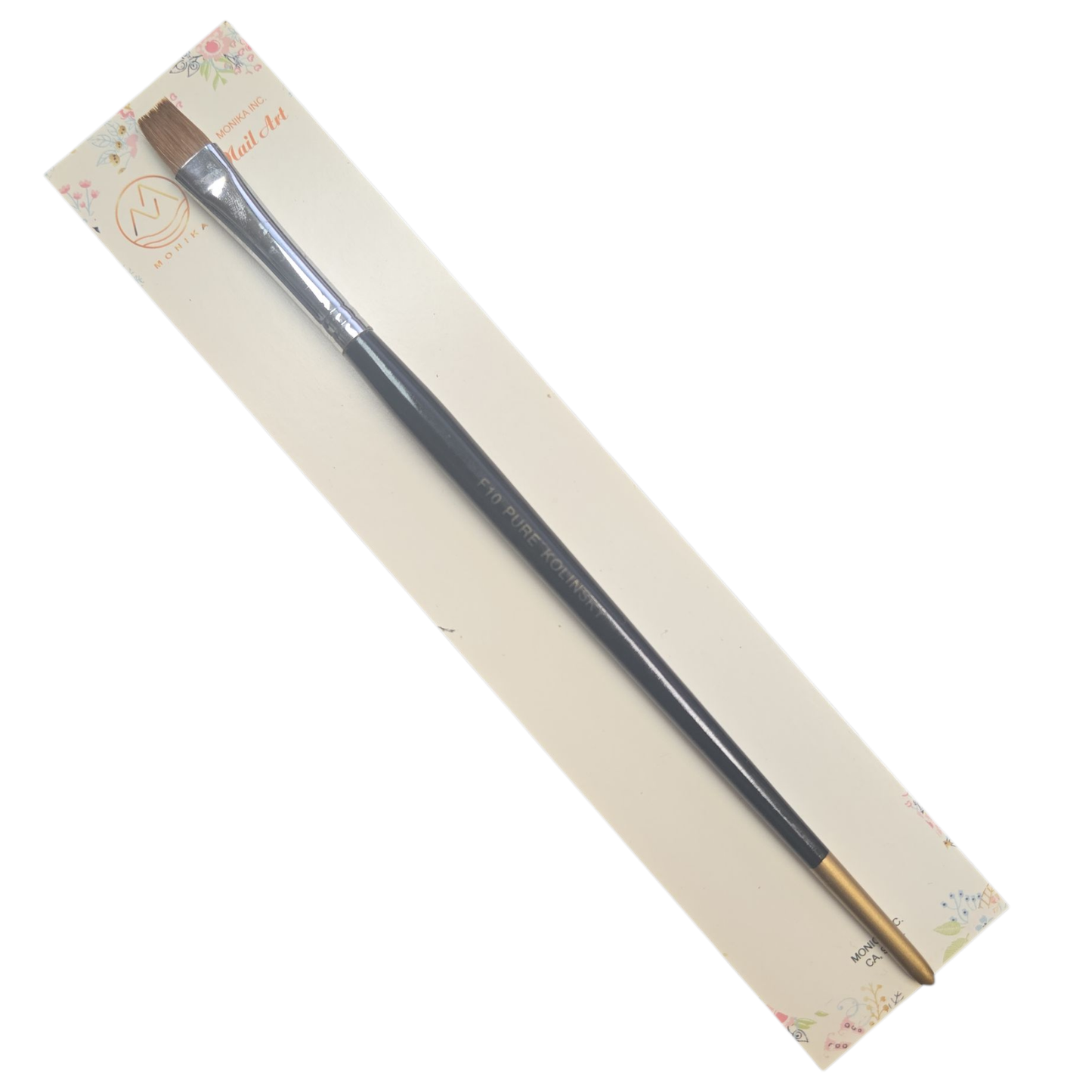 Pure Kolinsky Short Flat Nail Brush F10