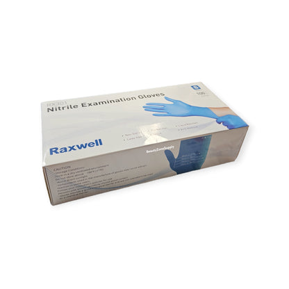 Raxwell Nitrile Examination Gloves Blue Case 10 Box