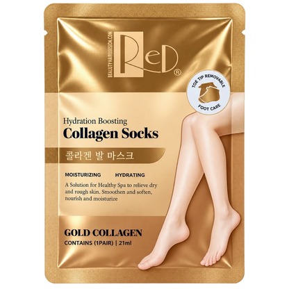 Red Gold Collagen Socks Hydration Boosting 1 pair