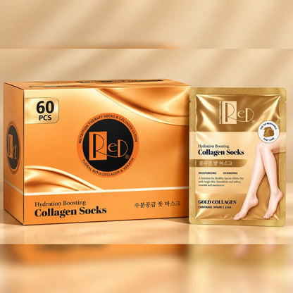 Red Gold Collagen Socks Hydration Boosting 1 pair