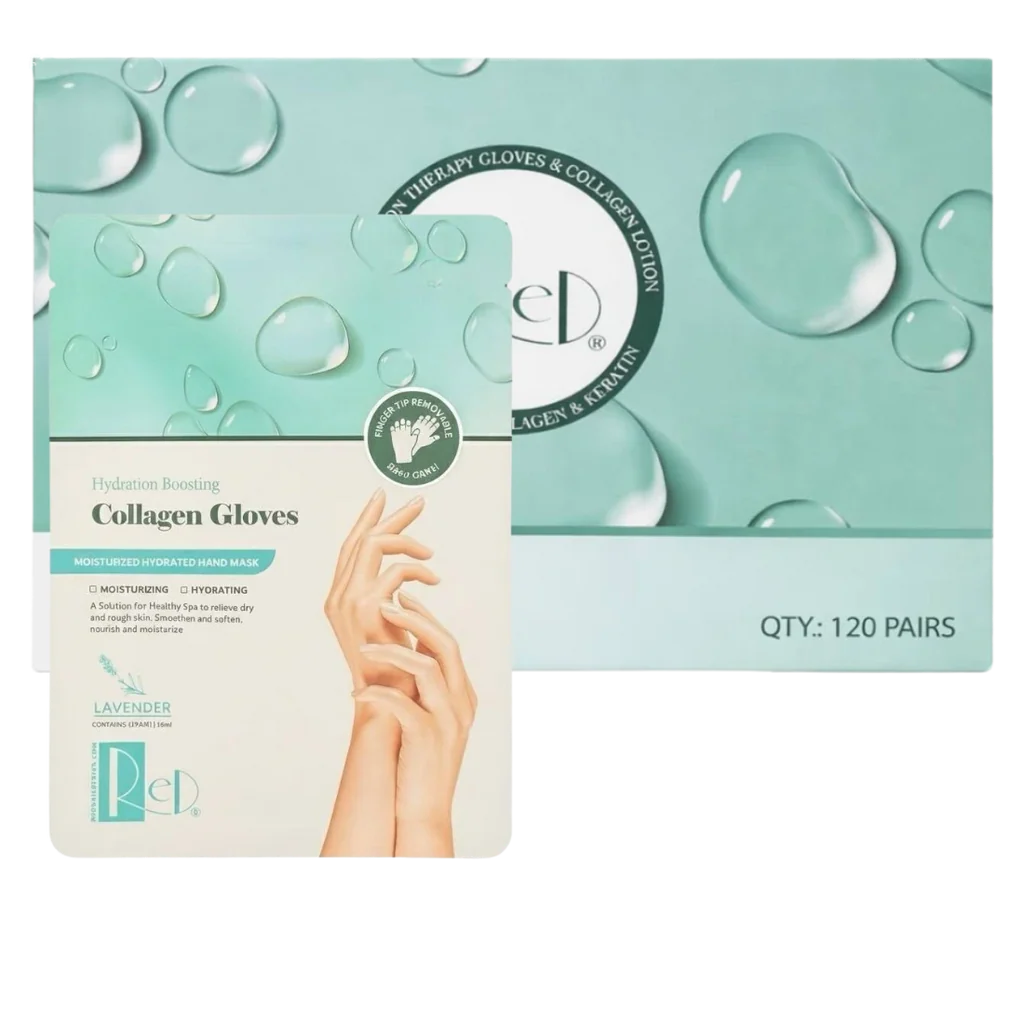 Red Nutrition therapy collagen keratin Case 120 Gloves