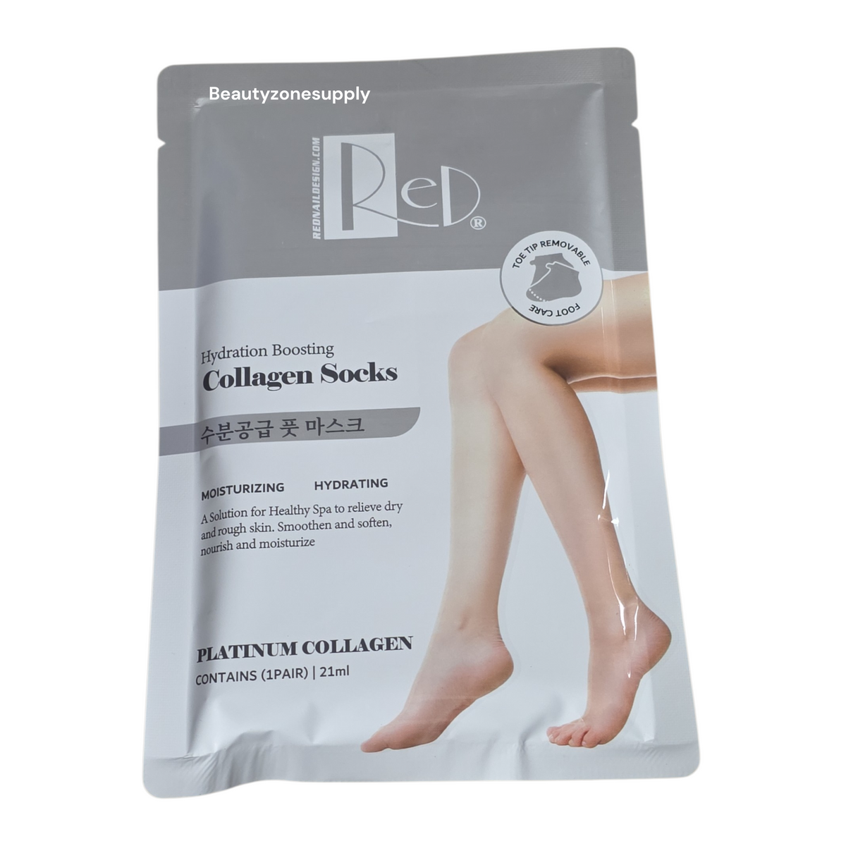 Red Platinum Collagen Socks Hydration Boosting 1 pair