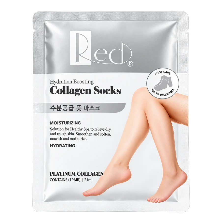 Red Platinum Collagen Socks Hydration Boosting 1 pair