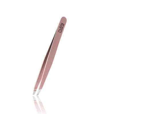 Rubis Switzerland Swiss Classic Tweezers Pink Slanted Tip 3-3/4" #18800