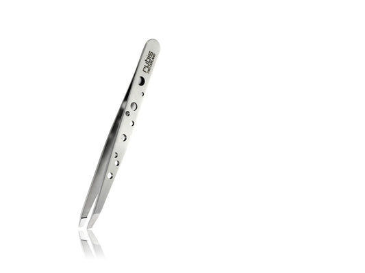Rubis Switzerland Swiss Tweezers Stainless Steel Swiss Slanted Tip 3-3/4" #18817