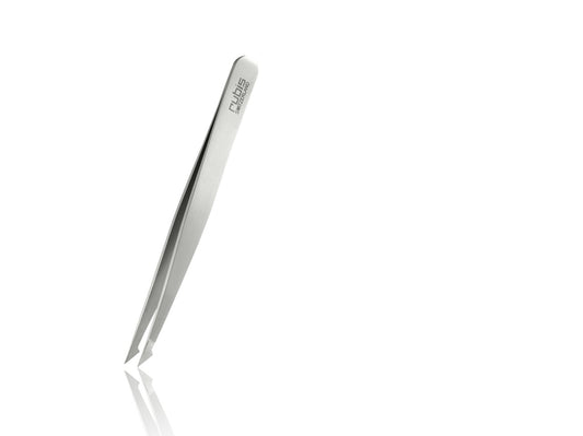 Rubis Switzerland Swiss Tweezers Stainless Steel Two Tip Pointed/Slanted 3-3/4" #18827