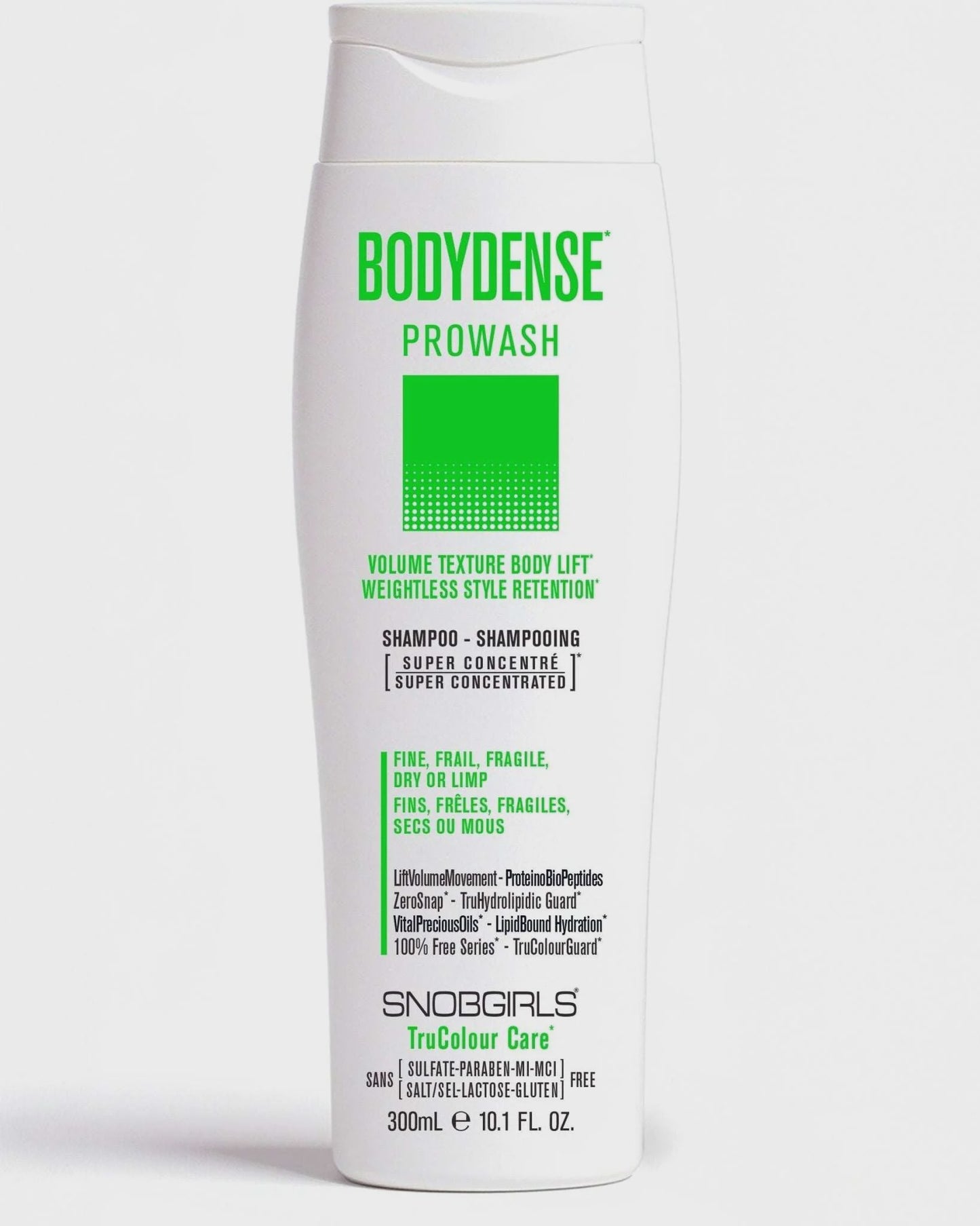 SNOBGIRLS BODYDENSE Vegan Hair Shampoo 300 mL 10.1 Fl oz