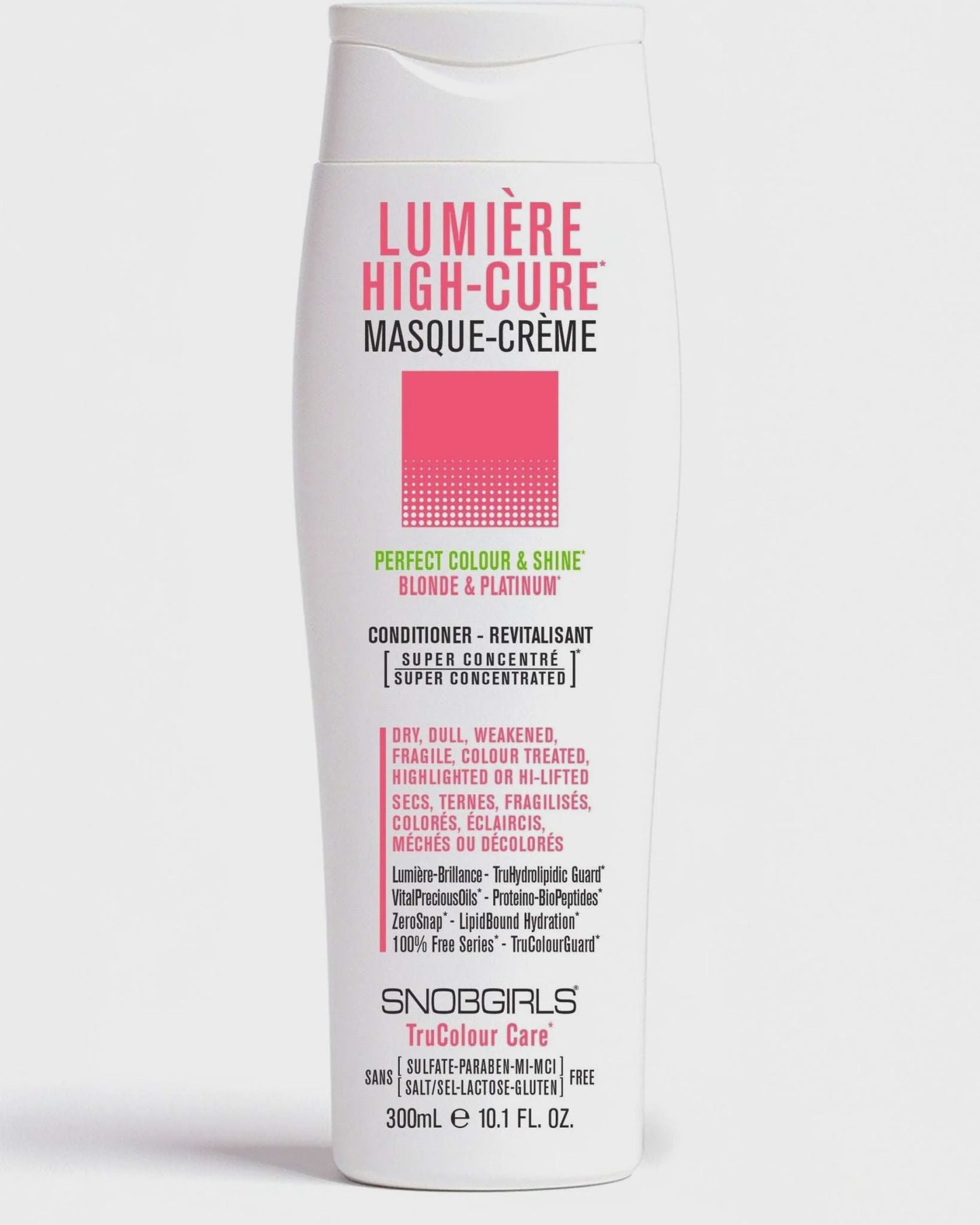 SNOBGIRLS LUMIERE HIGHCURE Vegan Hair Conditioner 300 mL 10.1 Fl oz