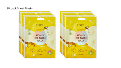 SOQU Sheet mask Honey Ceramide 10 pack Sheet masks