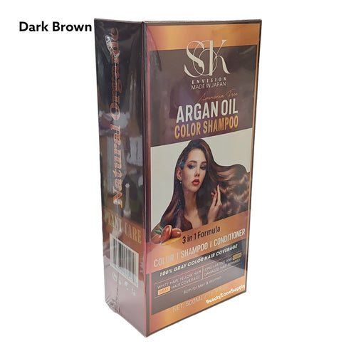 S&K Envision Color Shampoo Conditioner 16.9 fl oz Dark Brown 02