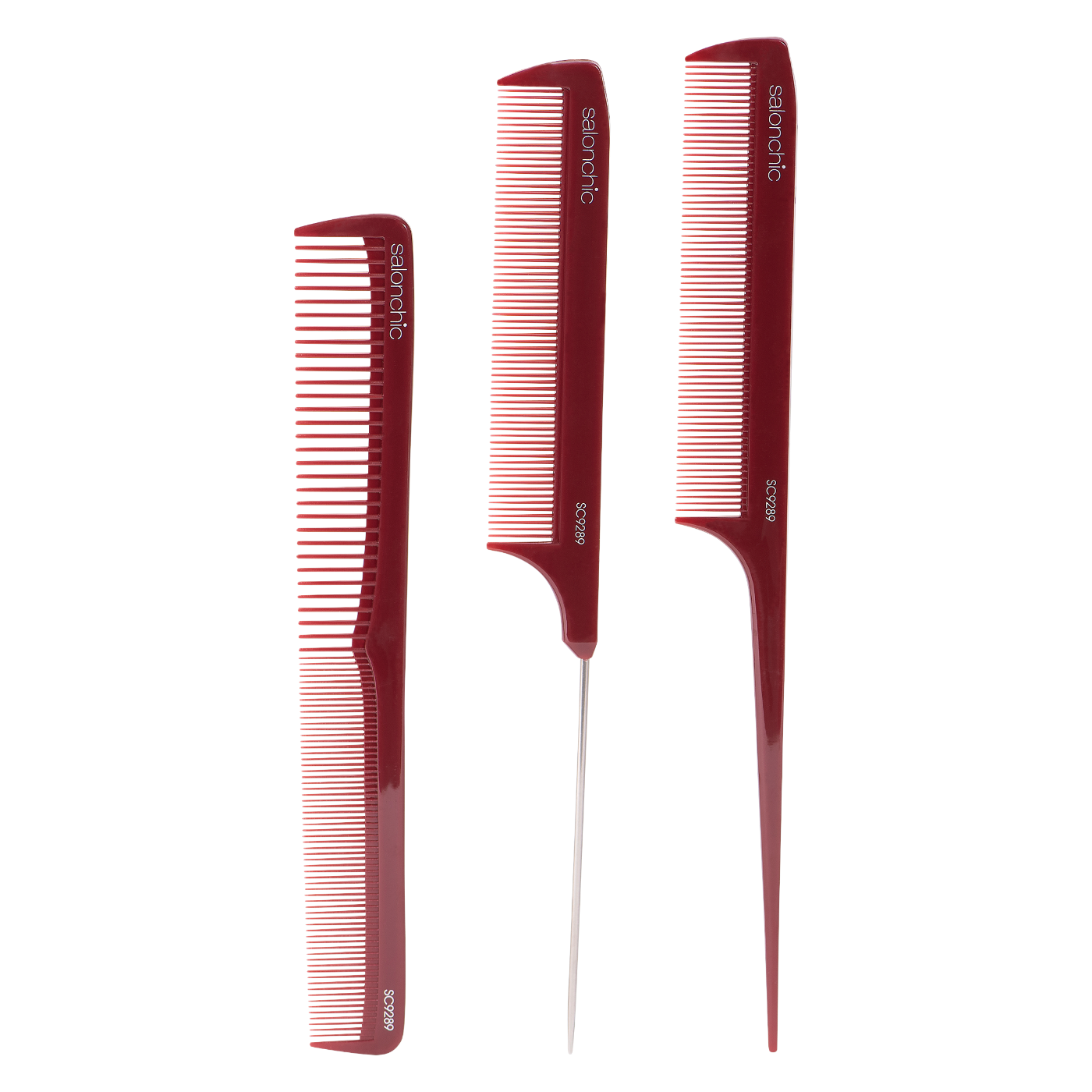 Salonchic Comb Set of three strong, durable, heat resistant #SC9289