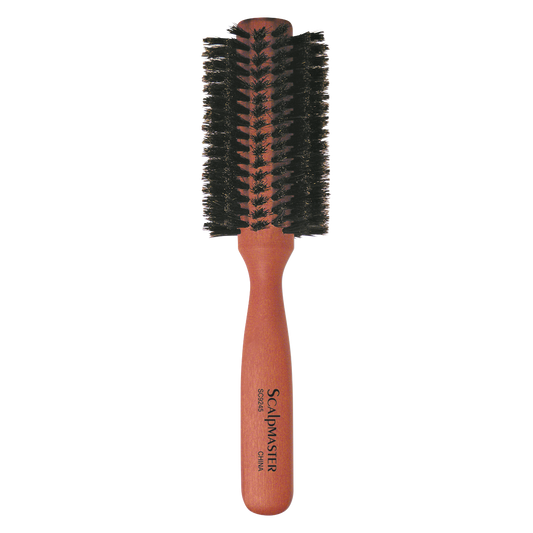 Scalpmaster Boar Bristle Wooden Handle Round Brush - 2-1/2" #SC9245