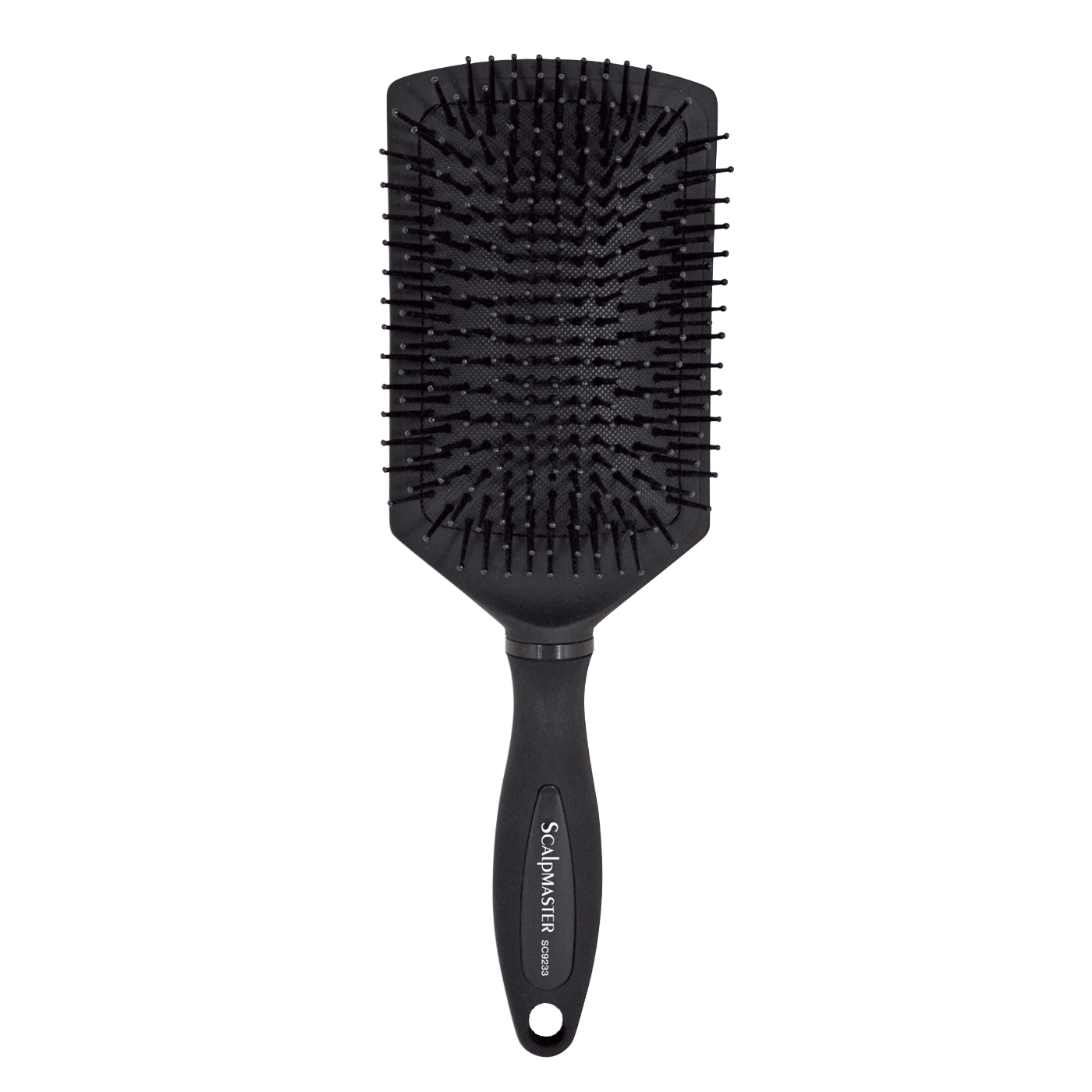 Scalpmaster Cushion Paddle Brush with Rubberized Handle, 13 Row #SC9233