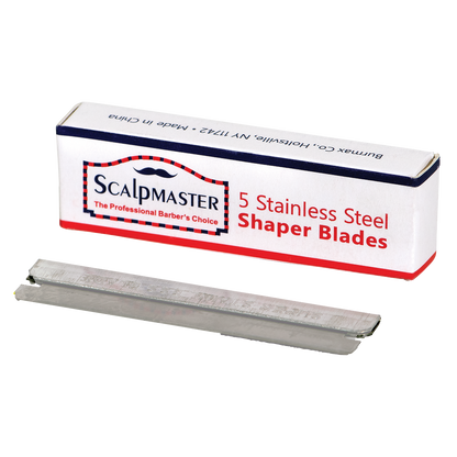 Scalpmaster Hair Shaper Stainless steel plus 5 blades 7-3/4" SC-BL20