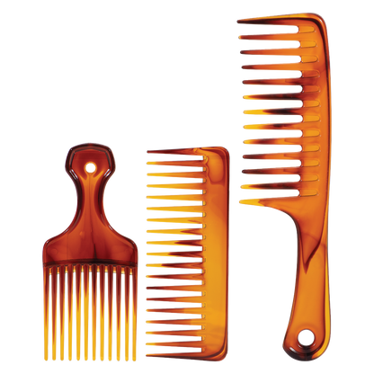 Scalpmaster Tortoise Comb Set in a Reusable Bag #SC-TSET