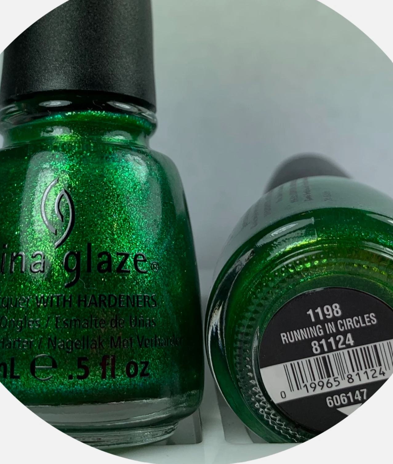 China Glaze Nail Lacquer Running In Circles 0.5oz #1198