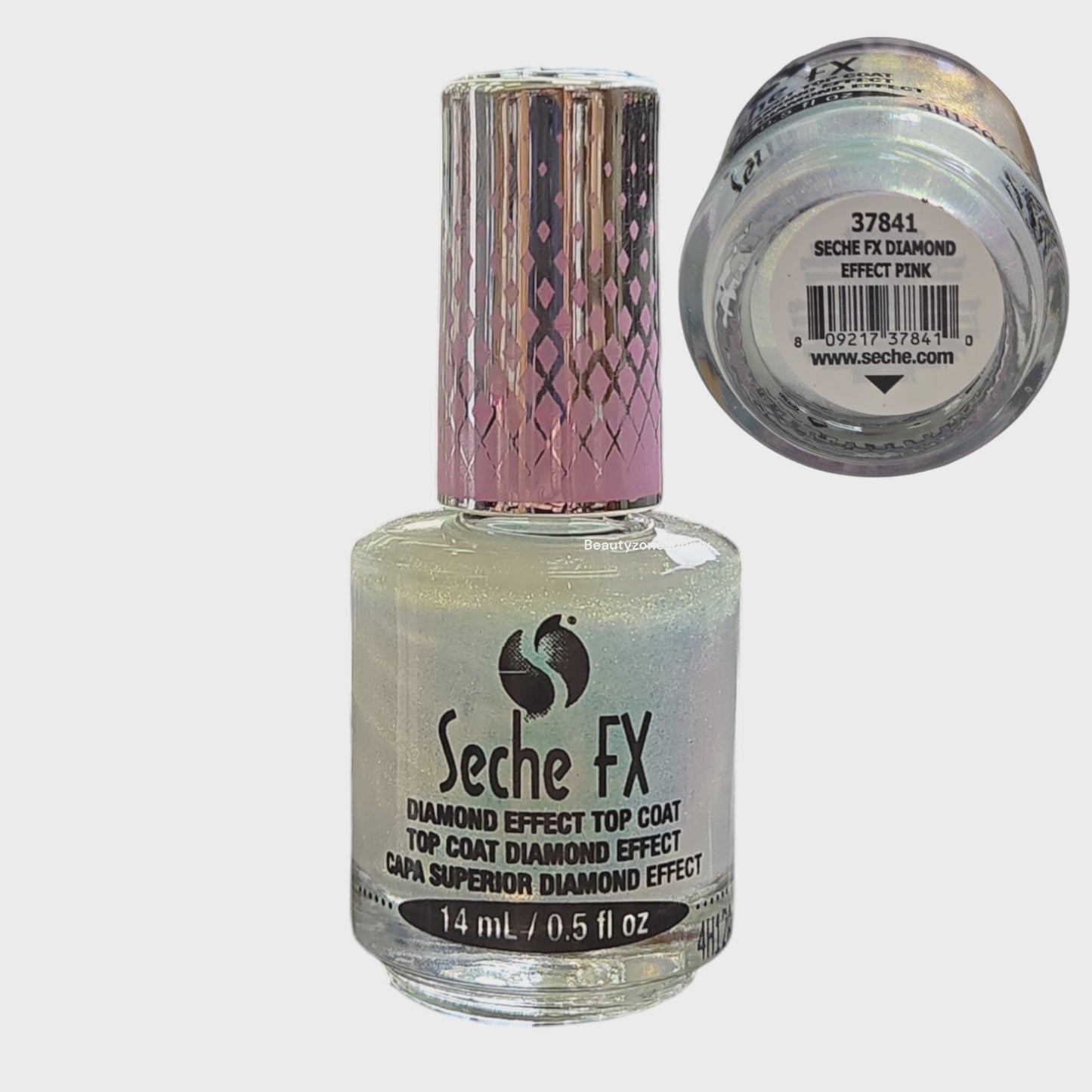 Seche FX Diamond Effect Top Coat Pink 0.5 oz #37841
