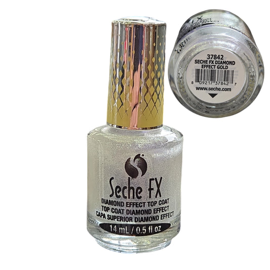 Seche FX Diamond Effect Top Coat Gold 0.5 oz #37842