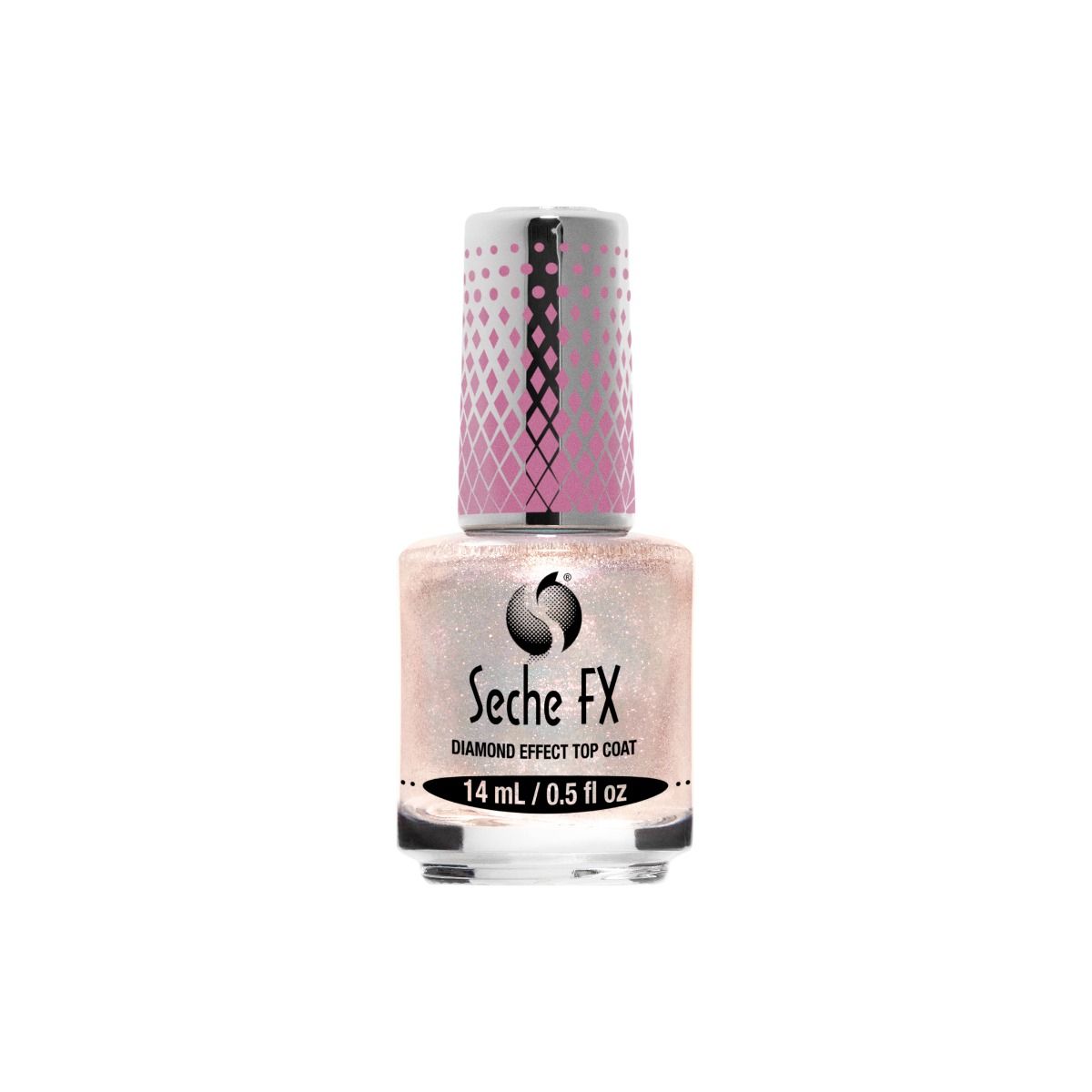 Seche FX Diamond Effect Top Coat Pink 0.5 oz #37841