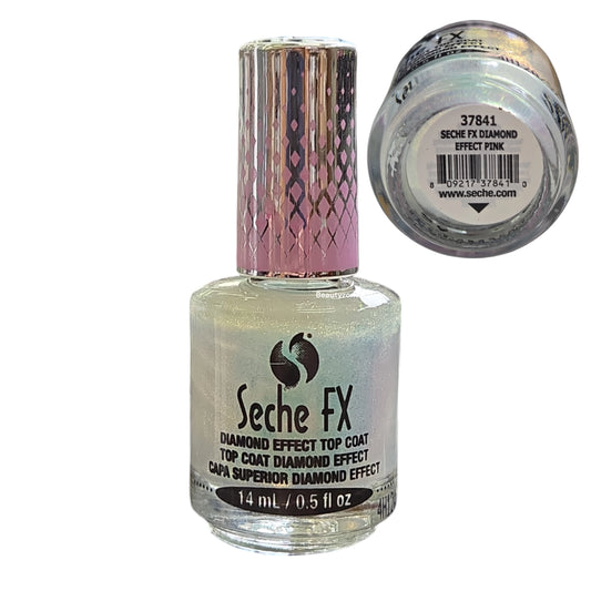 Seche FX Diamond Effect Top Coat Pink 0.5 oz #37841