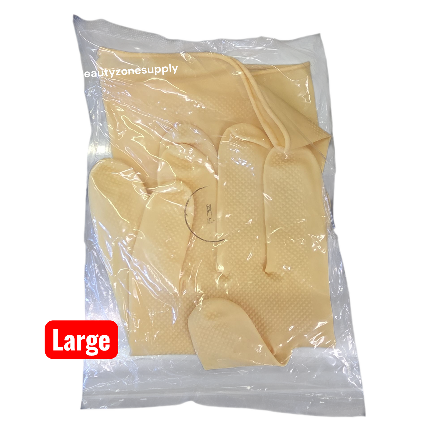 Shamrock Latex Canners Gloves Natural Color Pack 12 pairs - BeautyzoneNailSupply