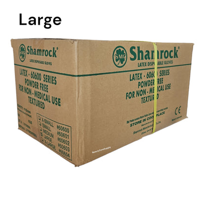 Shamrock Latex Gloves powder free (Case 10 box)