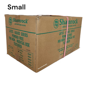 Shamrock Latex Gloves powder free (Case 10 box)