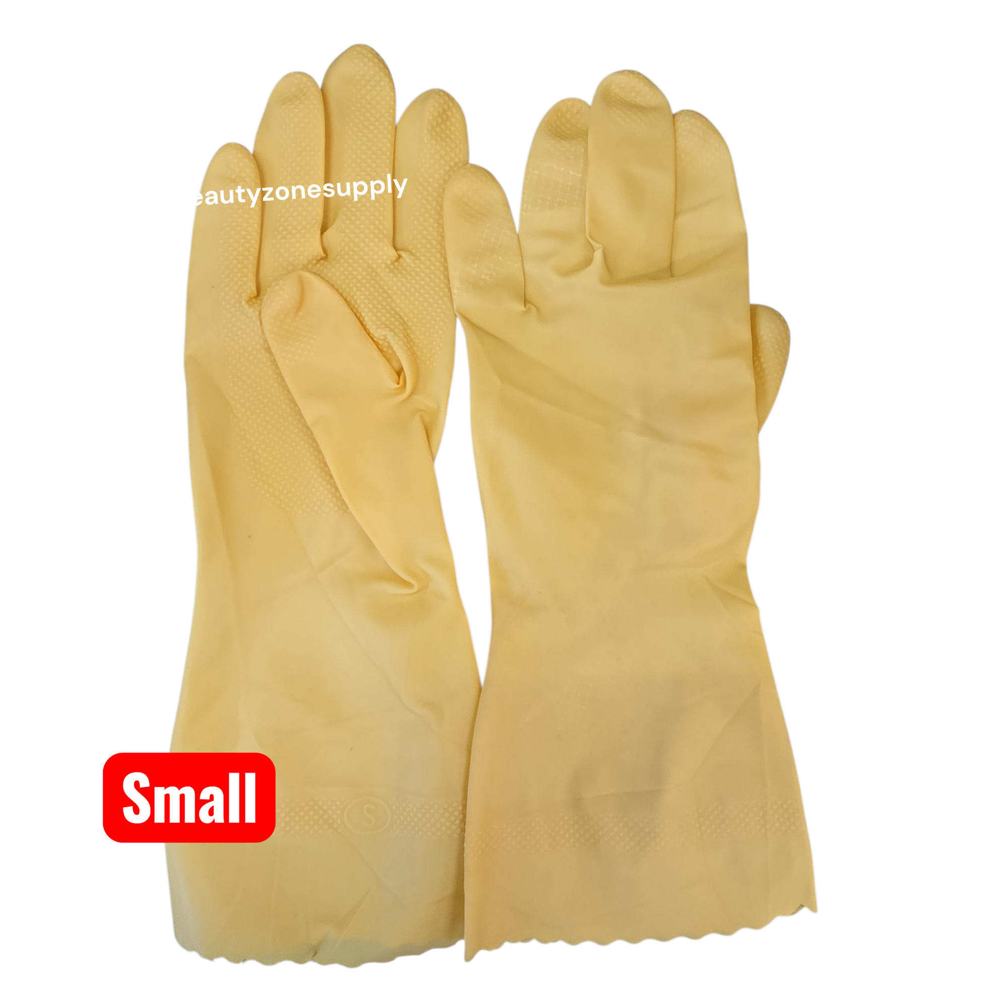 Shamrock Latex Canners Gloves Natural Color Pack 12 pairs - BeautyzoneNailSupply