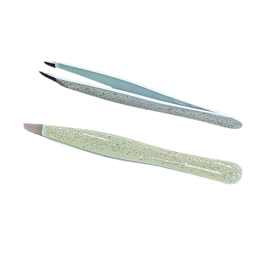 Simco Slant Pro-Tweezer Glitter Handle Green