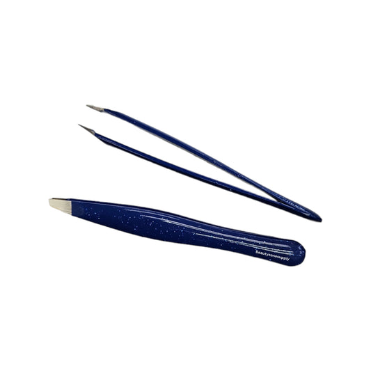Simco Slant Pro-Tweezer Glitter Handle Blue