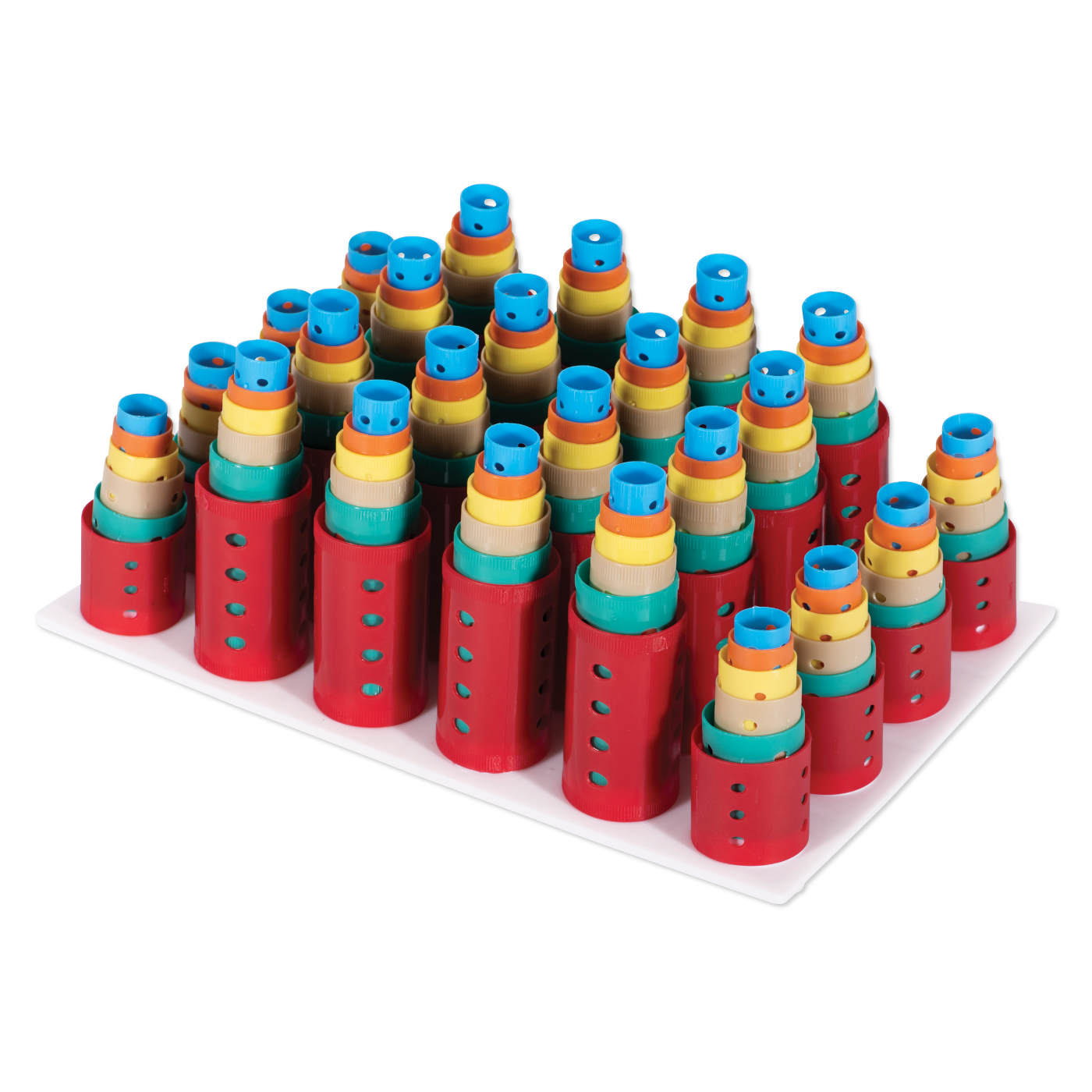 Smooth Rollers with Storage Rack - 12 dz #134SMX