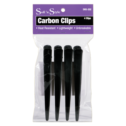 Soft ’n Style Carbon Clips - 4-1/2" #SNS-202