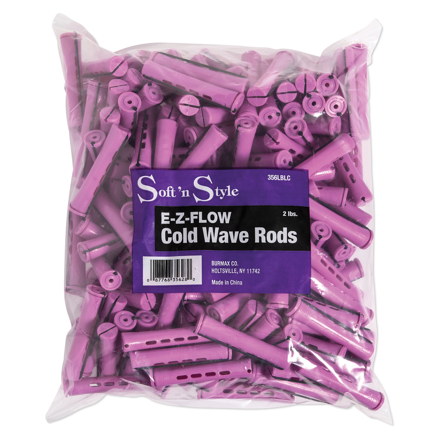 Soft ’n Style Concave Cold Wave Rods, Long Lilac, 2 lbs. Item#356LBLC - BeautyzoneNailSupply