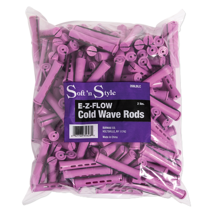 Soft ’n Style Concave Cold Wave Rods, Long Lilac, 2 lbs. Item#356LBLC - BeautyzoneNailSupply