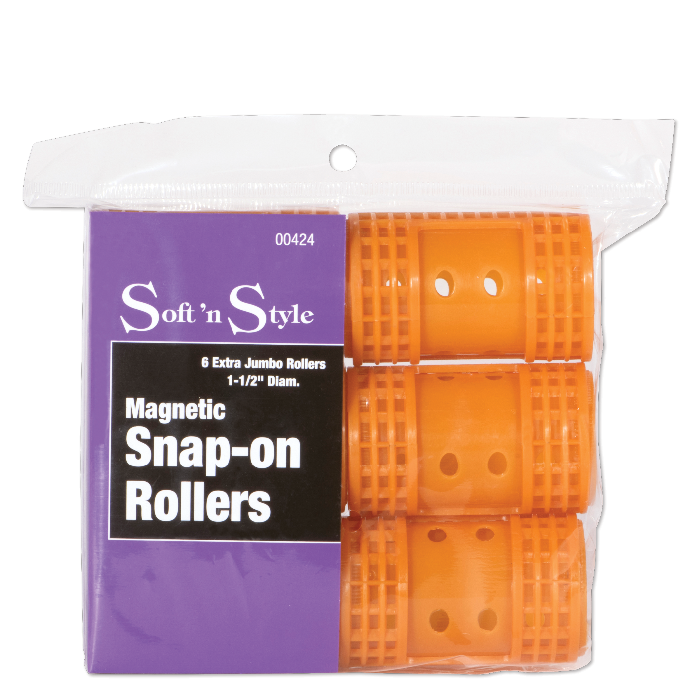 Soft ’n Style Magnetic Snap-on Rollers, Extra Jumbo - 1-1/2" #00424