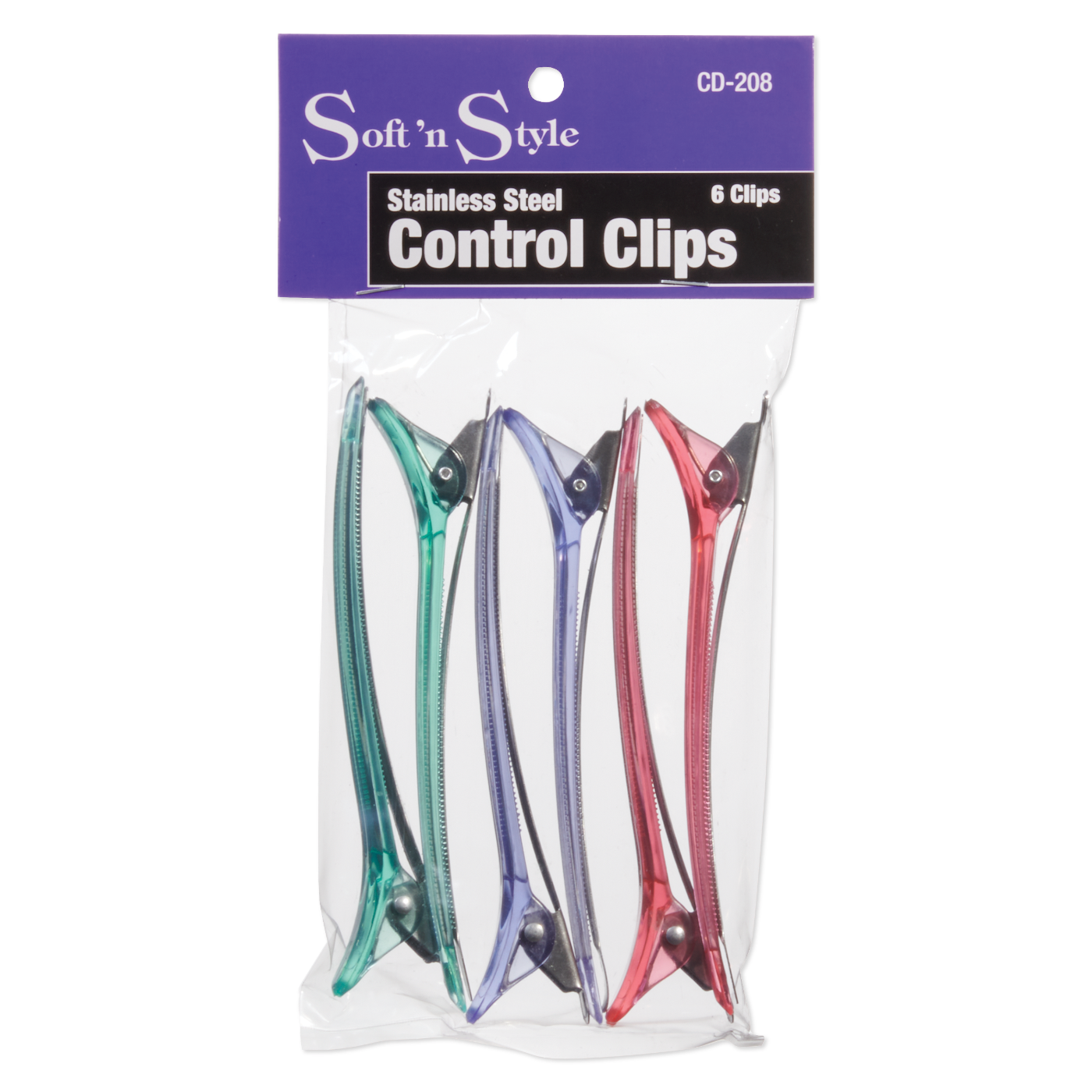 Soft ’n Style Control Clips, Stainless Steel - 4-1/2" #CD-208