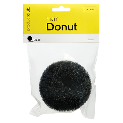 Soft ’n Style Hair Donut, Black -3-1/4" #HD-10