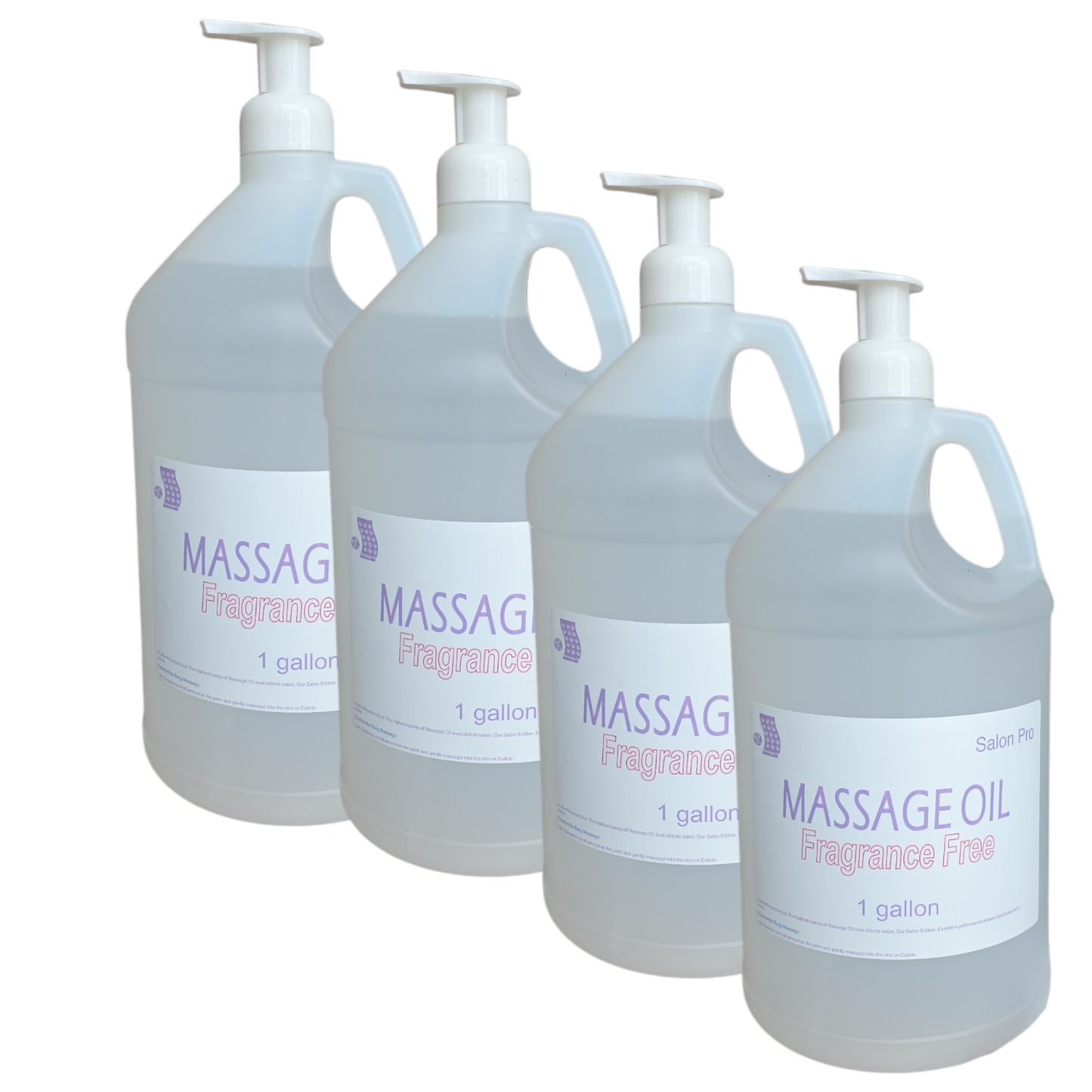 Spa Massage Oil Fragrance Free Case 4 Gallon