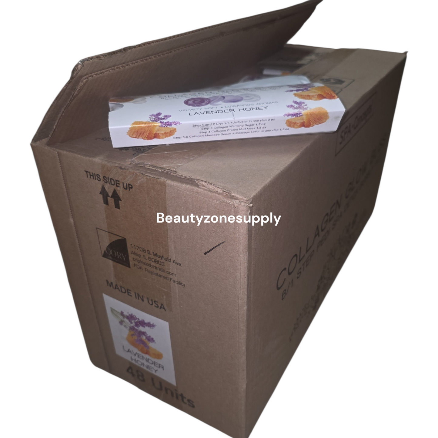 Spa Concepts Collagen Glow Bliss 6 in 1 Step Pedi Case 48 set