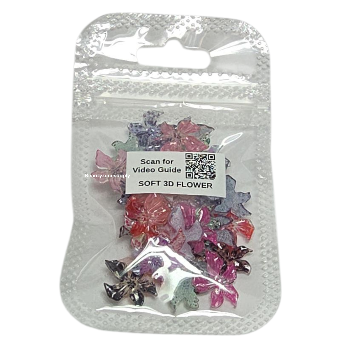 Sumika Soft 3D Flower Charms – Mix Colors
