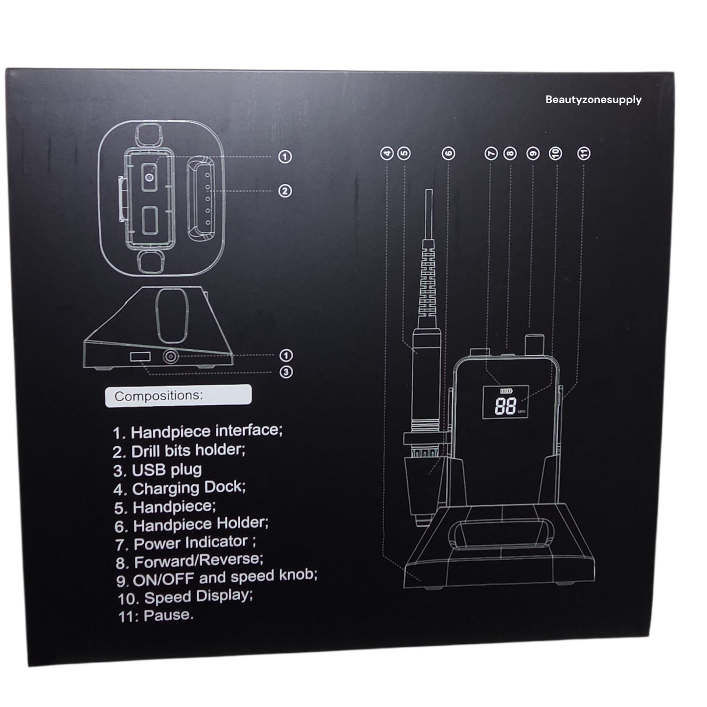 Sumika Rechargeable Nail E Drill Ultra Smooth 35k