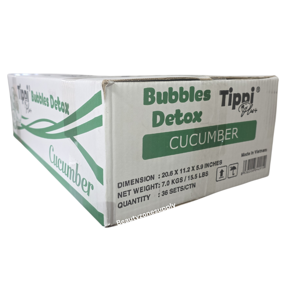Tippi Plus Bubble Detox 5-Step Pedicure Cucumber Case 36 Kits