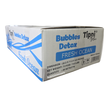 Tippi Plus Bubble Detox 5-Step Pedicure Fresh Ocean Case 36 Kits