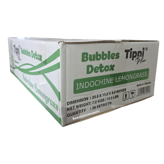 Tippi Plus Bubble Detox 5-Step Pedicure Indochine Lemongrass Case 36 Kits.